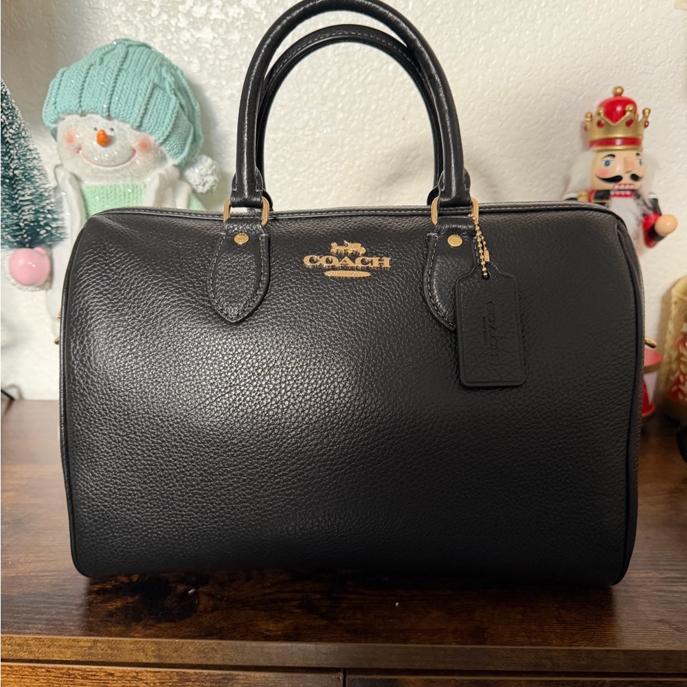 Coach Black Large Rowan Satchel